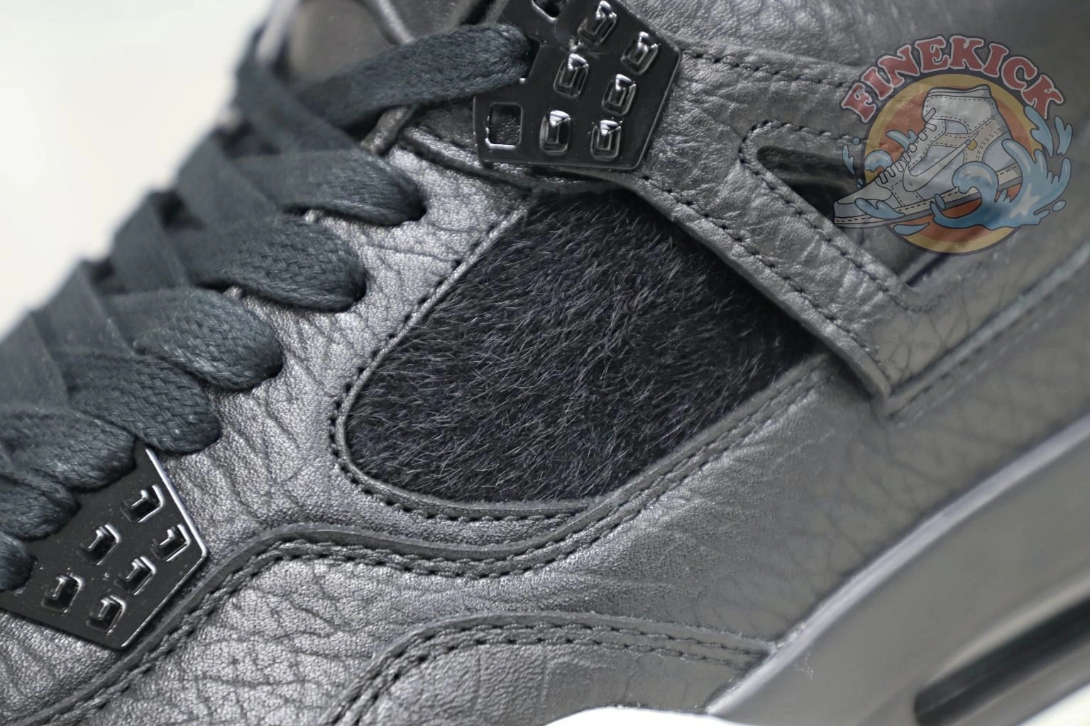 4 Jordan Air black Jordan ponyhair retro 0125